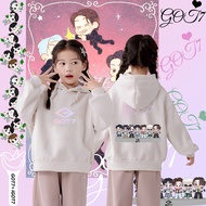 120-150 GOT7 Jackson Wangเสื้อฮู้ดเด็ก ฝ้าย เหมาะสำหรับทั้งเด็กชายและเด็กหญิง. มันจะไม่หดหรือย่น hoo