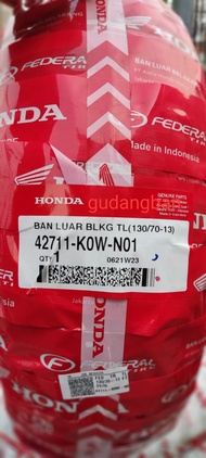 AHM FEDERAL 130 70 13 Asli HONDA Ban luar Motor Nmax CBR Tubeless FREE PENTIL