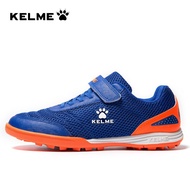 KELME Kids Football Boots HG Sole Velcro Soccer Shoes Soccer Sneakers Light Training Shoes Children Sportswear Brand 6873003