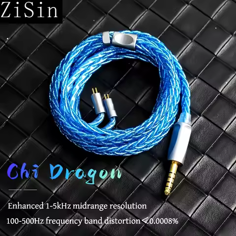 ZiSin In-Ear Headphones HiFi Upgrade Cable With 3.5mm IE900/4.4mm Balanced MMCX for MK4 Legacy2