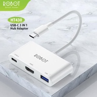 Robot HT430 3in1 USB-C Hub Adapter spt Apple USB-C Digital AV Adapter