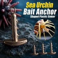 WUMINSDL 10pcs Anchor Shaped Sinker, 10pcs 2.6g Fishing Sinker,  3.5g 5.3g Easy To Hook Sea Urchin B