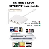 3 In 1 Card Reader For iP / TYPE-C To SD TF CF Card Reader