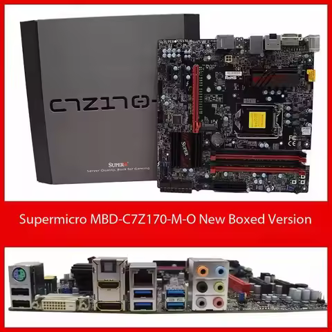 SuperMicro C7Z170-M Motherboard Intel Z170 LGA 1151 DDR4 64GB ATX support Core i3-6100 7300 6400 760