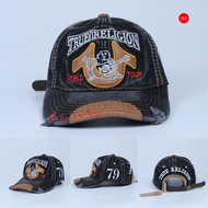 Mũ Nón Ông Địa True Religion Số 79 - Nón Địa Đàn - Nón Jean Rách Bụi - Mũ Nón Bóng Chày Chất Liệu Je