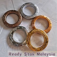 25/50pcs Curtain Ring Curtain Eyelet with/ without Nano Ring Langsir Smooth Quiet Cincin Langsir