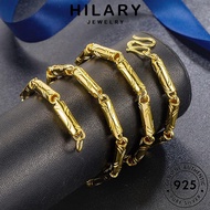 HILARY JEWELRY Korean Women Necklace For Retro Silver Sterling Pendant Gold Cylinder Rantai Original 925 Leher Perak Perempuan Accessories 純銀項鏈 Chain N1121