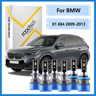 【Fit For BMW X1 E84 2009-2013】LED Car Headlight Bulb Low Beam High Beam Headlamp Foglamp 6000K White