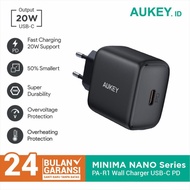 Charger Aukey 20W Minima Nano USB-C PD utk iPhone 12