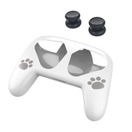 全城熱賣 - DOBE TNS-1171 遊戲手柄保護套裝手柄保護殼+搖桿帽 適用於Nintendo Switch Pro（白色）