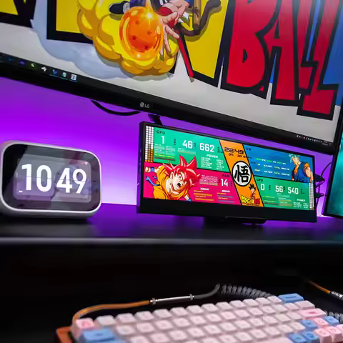 14inch 4K 3840×1100 display DIY computer temperature monitoring screen host status real-time display