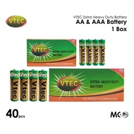 VTEC Extra Heavy Duty Battery AA/AAA (1 Box- 40 pcs)
