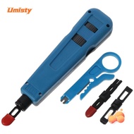 UMISTY Punch Down Tool,  Patch Panel Multifunctional Networking Crimping Tool, Adjustable Durable 110/88 Module Crimper Crimping Pliers For Telecom Phone Wire