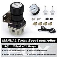 T2 Universal Manual Gauge Turbo Boost Controller 1-150 PSI SR20DET Black