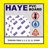 PVC HAYE PVC Foam Board 3mm 3 mm Plastic Celuka Board Model Model Full Size Plywood Board Anti-Termi