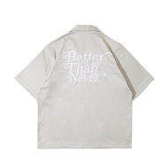 KEMEJA Short Shirt | Oversize Oversize | Better Better Better | Grey Grey | Quinzestuff