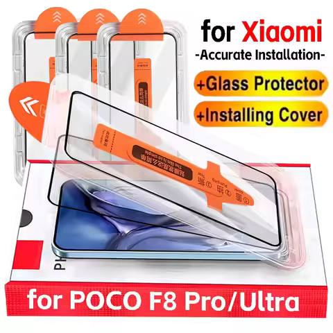 3/2/1Pcs for POCO F8 Pro 9H Glass for Xiaomi POCO F8 Ultra Tempered Glass Phone Protective HD Dust F