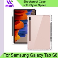 Transparent Case with S-Pen Holder for Samsung Galaxy Tab S11 Ultra, S10 FE+, S10 Ultra, Tab S9, Tab