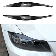 For 3-Series E90 E91 320I 330I 2005-2012 Front Headlight Cover Garnish Strip Eyebrow Cover Trim Stic