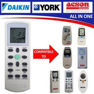 Compatible For Daikin/York/Acson Air Conditioner Air Cond Aircond Remote Control ECGS01-i