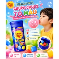 Chupa Chups Blowing Gum Coloring 216g – Lot of 8 Jars x 27g – Coloring Singing Gum Candy
