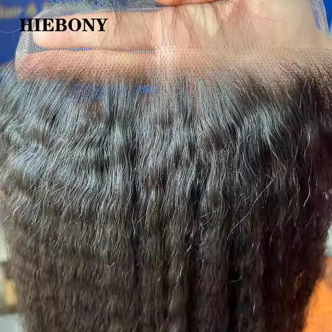 Kinky Straight 13x6 HD Lace Frontal 5x5 6x6 7x7 HD Closure Invisiable HD Lace Closure Melt Skins Hum