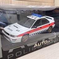 1:18 AutoArt Subaru Impreza GC8 WRX STI Police