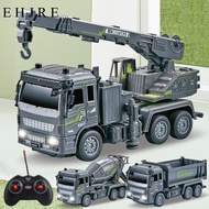 [EHJRE] 1:32 RC Engineering Truck Electric RC Truck Educational Toys 6WD 4 Channel with Lights Contr