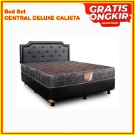 [Bed Set] Central Deluxe 120x200 Kasur Spring Bed Set Calista