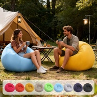Cross-border single inflatable sofa bean bag shape outdoor foldable lazy flocking sofa bean bag infl