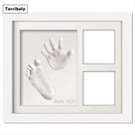 [Torribaly]Cute Baby Hand and Footprints Kit Pet FootPrints Clay Kits Picture Frames Set Kit