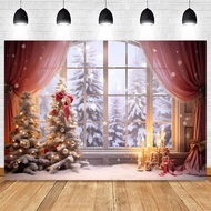 210x150cm Christmas Background Cloth Christmas Window Children Photo Studio Photo Photography Backdrops