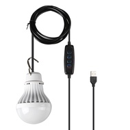 USB Bulb 10W Switchable Dimmable Bulb USB Emergency Light Camping Light 2.5m Cord Length 10W Three-C
