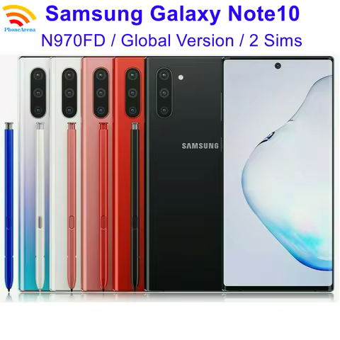 Samsung Galaxy Note 10 Note10 N970FD Dual Sim 256GB ROM 8GB RAM NFC Octa Core 4G LTE Original Androi