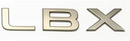 Grazio & Co. Lexus LBX Rear LBX Logo for AWD Cars Matte Graphite