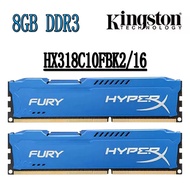 Kingston HyperX Fury DDR3 RAM 16GB kit (2x 8GB) DDR3 1866MHz HX318C10FBK2/16 Desktop Memory Blue