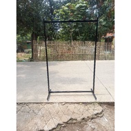 Black goal box pipe height 150cmt width 100cmt