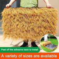 Artificial Thatch Roof Mat Synthetic Grass for Patio Villa Garden Hawaiian Mexican Straw Roof Decor