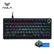 Aula F75 คีย์บอร์ดแบบมีสาย 75% RGB Backlight ABS Keycap ปะเก็นโครงสร้าง Hot Swappable Office คีย์บอร