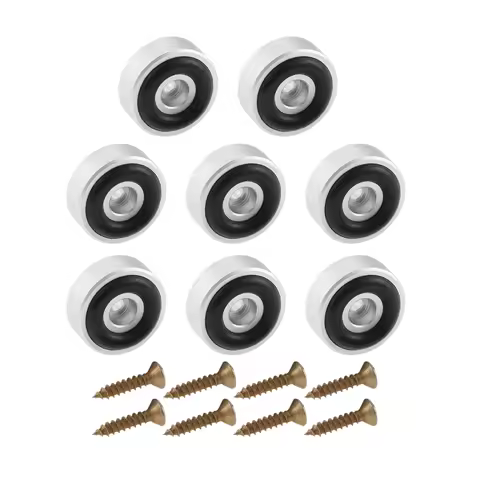 8 Pcs 20*8MM Aluminum Alloy Amplifier Feet Shock Absorber Amplifier Pads Base Feet Pad Cutting Board