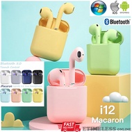 Macaron inPods i12 Bluetooth Earphone TWS Wireless Bluetooth Earbuds Touch Control Bluetooth Headset