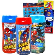 Marvel Store Spiderman Bathroom Set for Kids, Toddlers 5 Pc Spiderman Accessories Bundle with Waterm