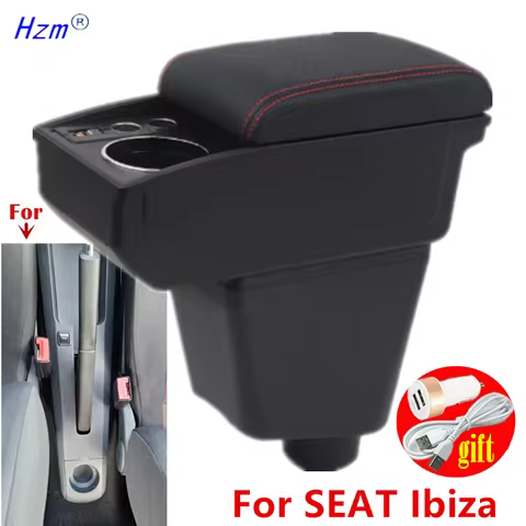 For SEAT Ibiza III armrest box For Seat Ibiza 6j Ibiza 6L Car Armrest Storage Box interior Dedicated