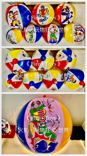 💎 超級。大特價 Special Offer。日本製 Made in Japan 全新品 罕有 東映 銀色 認證貼。早期 古董 沙灘 排球 Antique Beach Waves Volleyball