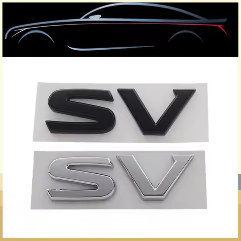 3D Premium SV S V Letters for UK Japan Japanese SUV Off Road car Engine Hood Fender trunk Tail Rear 
