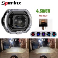 Sparlux Biled Projector Projector Biled Matrix 4.5 INCH Black Body Plus Fan MATRIX D67