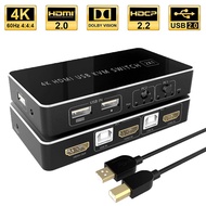 2023 4K 60Hz HDMI KVM Switch 2 Port 4K B Switch KVM Switcher for Sharing Printer Keyboard Moe TV KVM Splier Switch HDMI