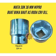 MATA 36MM SOCKET BIT FOR OPEN CRV WHEEL AXLE WIPRO 36MM SOCKET BIT