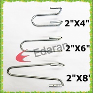 U SHAPE FAN HOOK (WOOD TYPE) - (2" X 4" / 2" X 6" / 2" X 8")