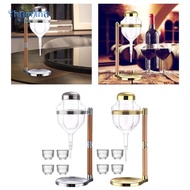 Shamjina Japanese Cold Sake Decanter Sake Pot Dispenser Transparent Drip Type Cups for Party Warmer 